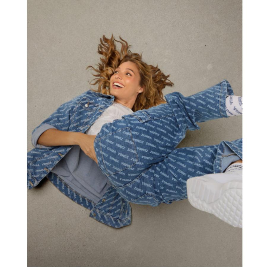 ズンバ ZUMBA ロゴ ロング デニム ジャケットユニセックス