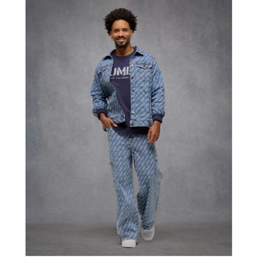 ズンバ ZUMBA ロゴ ロング デニム ジャケットユニセックス