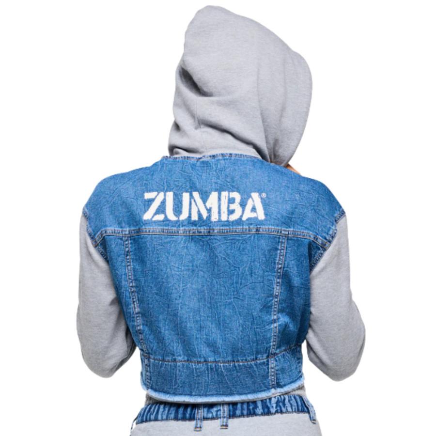 ズンバ（ZUMBA） ロゴ クロップ丈 ジップアップ フーディー 取り寄せ