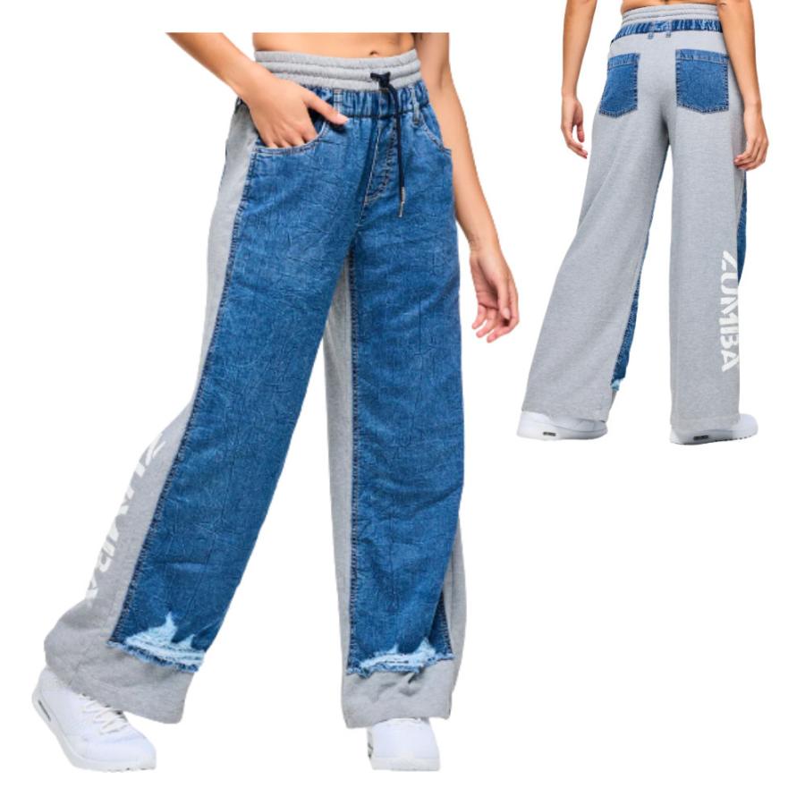 ズンバ ZUMBA デニム スウェットパンツ ユニセックス Blue Jean