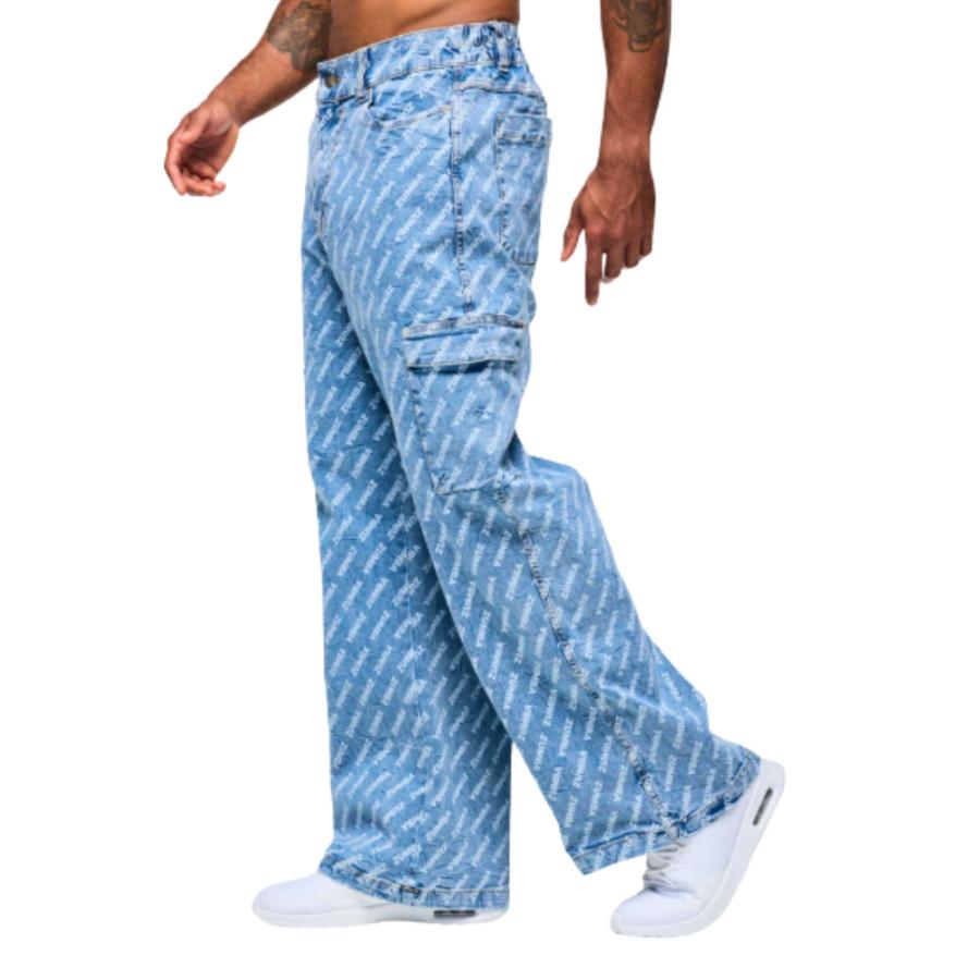 ズンバ ZUMBA デニム バギーパンツ ユニセックス Blue Jean