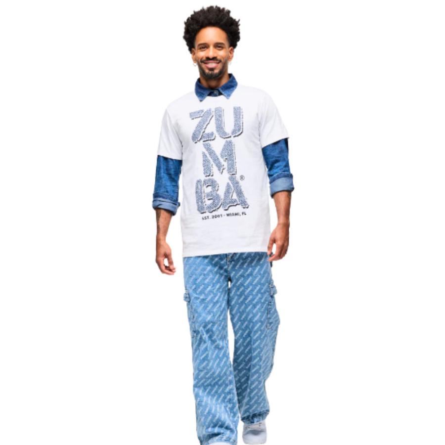 ズンバ ZUMBA デニム バギーパンツ ユニセックス Blue Jean