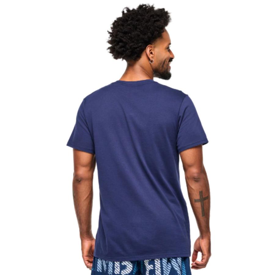 ズンバ ZUMBA ロゴ クルーネック Tシャツ ユニセックス Blue