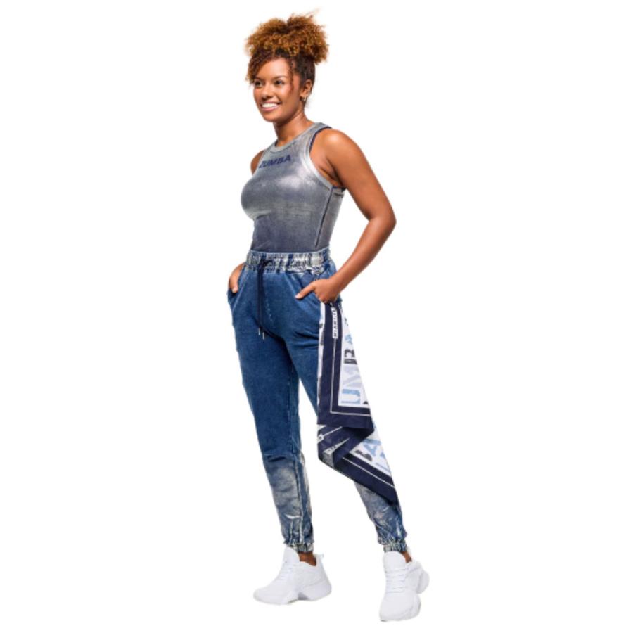 ズンバ（ZUMBA） ロゴ ハイネック タンクトップ Blue Jean 取り寄せ