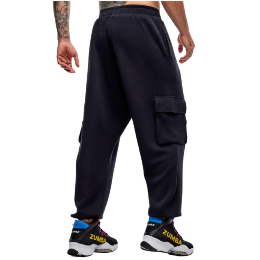 ZUMBA ウエストベルト付きカーゴパンツ ズンバ ZUMBA ベルト付き カーゴパンツ ブラック メンズ