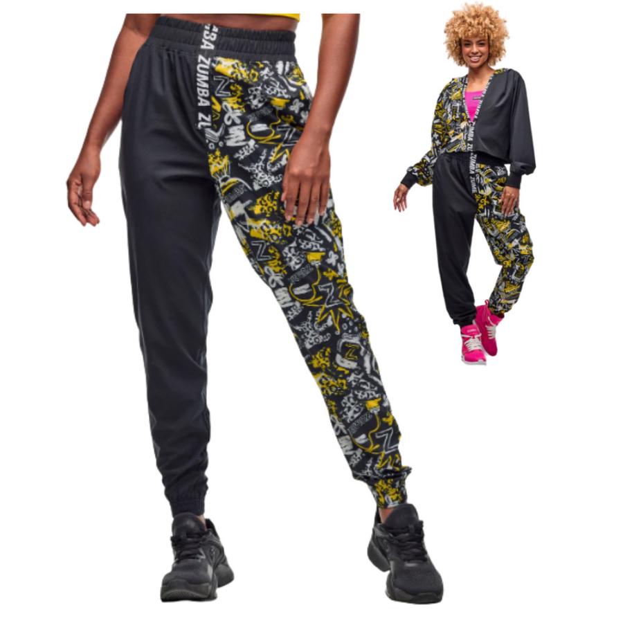 新品　正規品　ズンバ　M トラックパンツ ズンバ ZUMBA Runway クロップ丈 メタリック カーゴ トラック