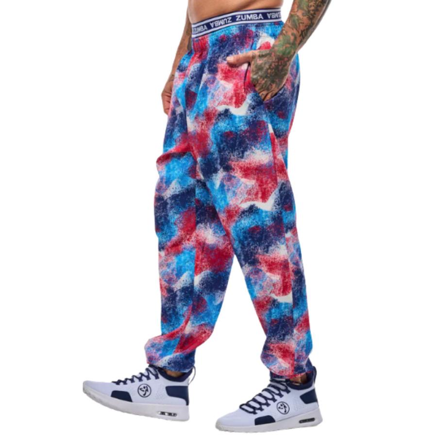 ズンバ パンツ ズンバ（ZUMBA） ロゴ ダブルウエスト ウーブンパンツ ユニセックス