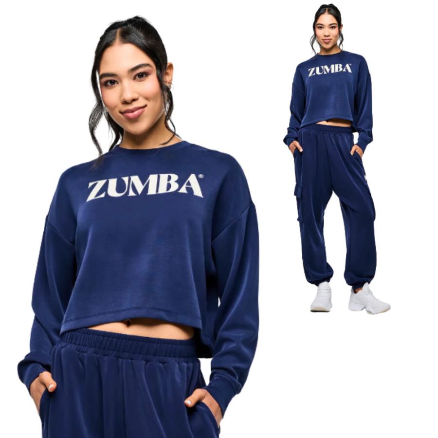 ズンバ（ZUMBA） ロゴ 長袖 トップス レディース ネイビー 取り寄せ