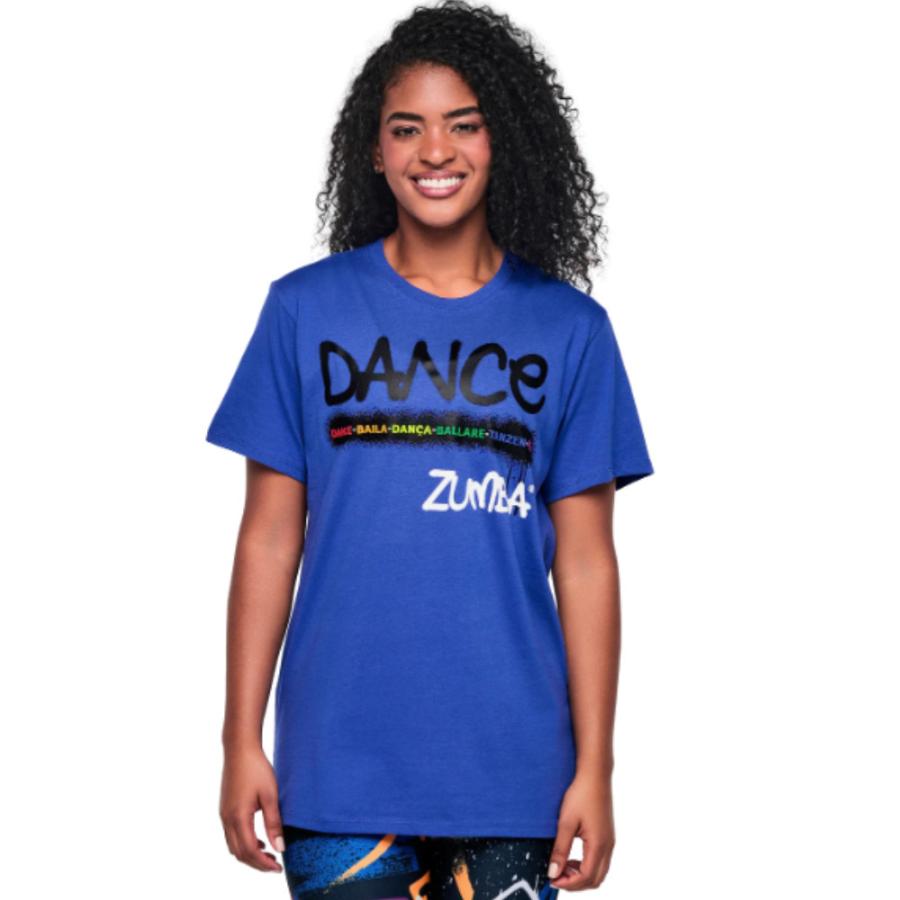 ズンバ　ZUMBA トップス　Tシャツ　M 正規品　公式 ズンバ（ZUMBA） ロゴ 半袖 クルーネック Tシャツ トップス ユニ