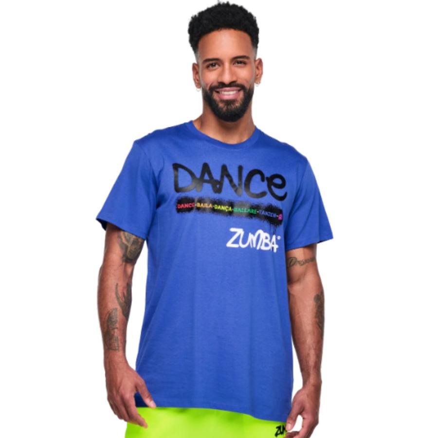 ズンバ（ZUMBA） ロゴ 半袖 クルーネック Tシャツ トップス ユニ