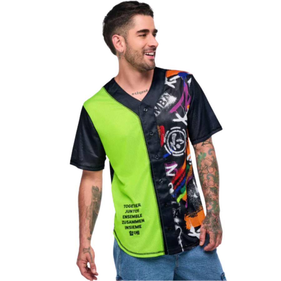 ズンバ（ZUMBA） ロゴ 半袖 ベースボール シャツ Tシャツ トップス