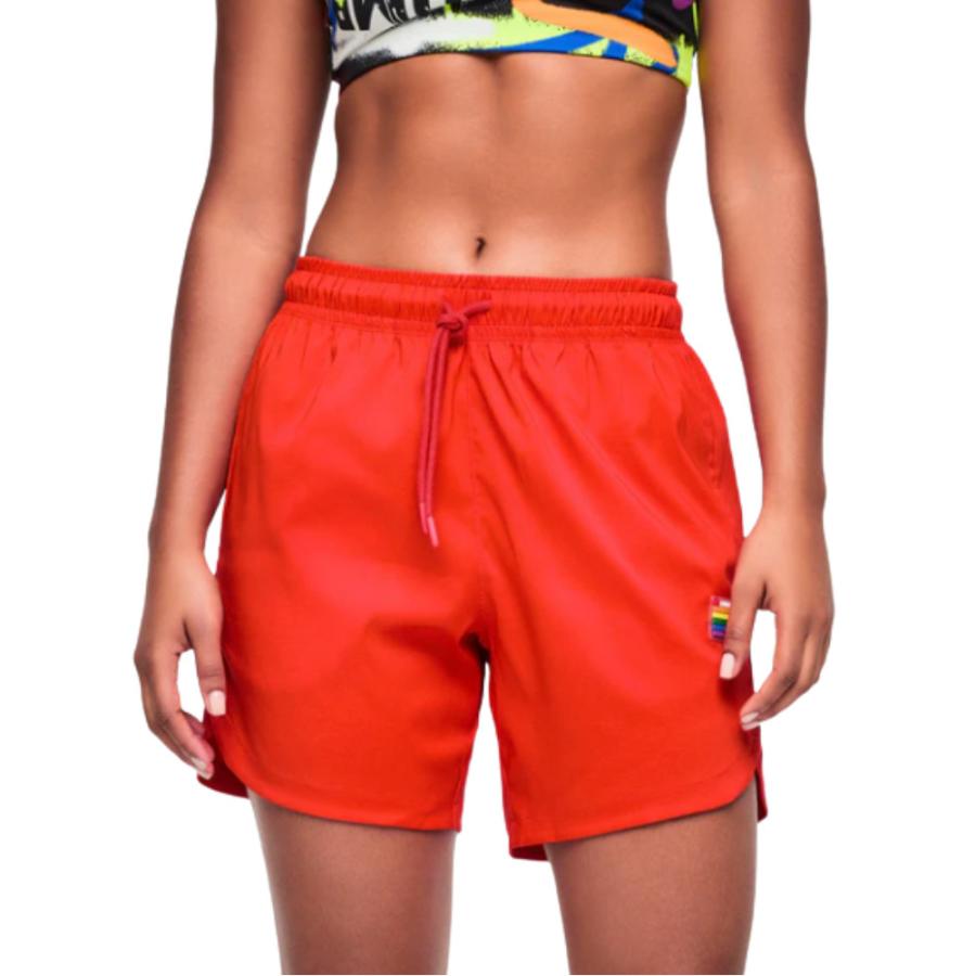 正規品 新品 ズンバ X S ショートパンツ　スパンコール ズンバ（ZUMBA） ロゴ ショートパンツ オレンジ メンズ レディース