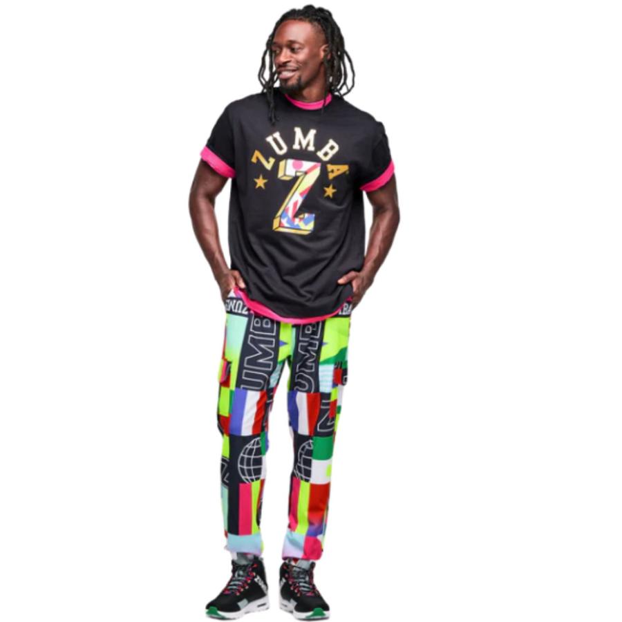 ズンバ（ZUMBA） ロゴ 半袖 オーバーサイズ クルーネック Tシャツ