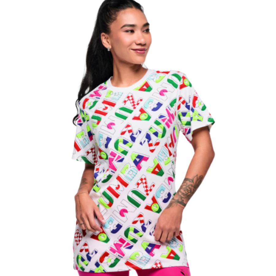 ズンバ（ZUMBA） ロゴ 半袖 クルーネック Tシャツ メンズ レディース