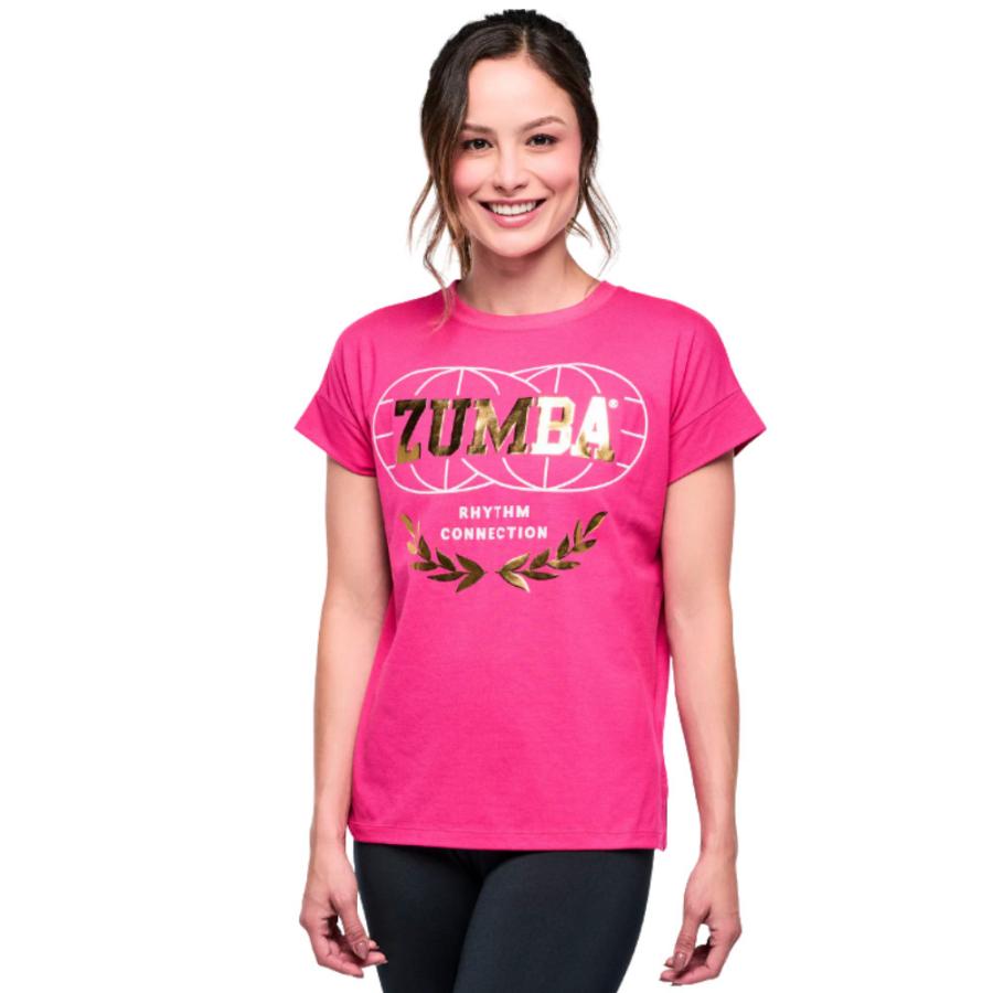 ズンバ（ZUMBA） クルーネック Tシャツ ピンク レディース 取り寄せ