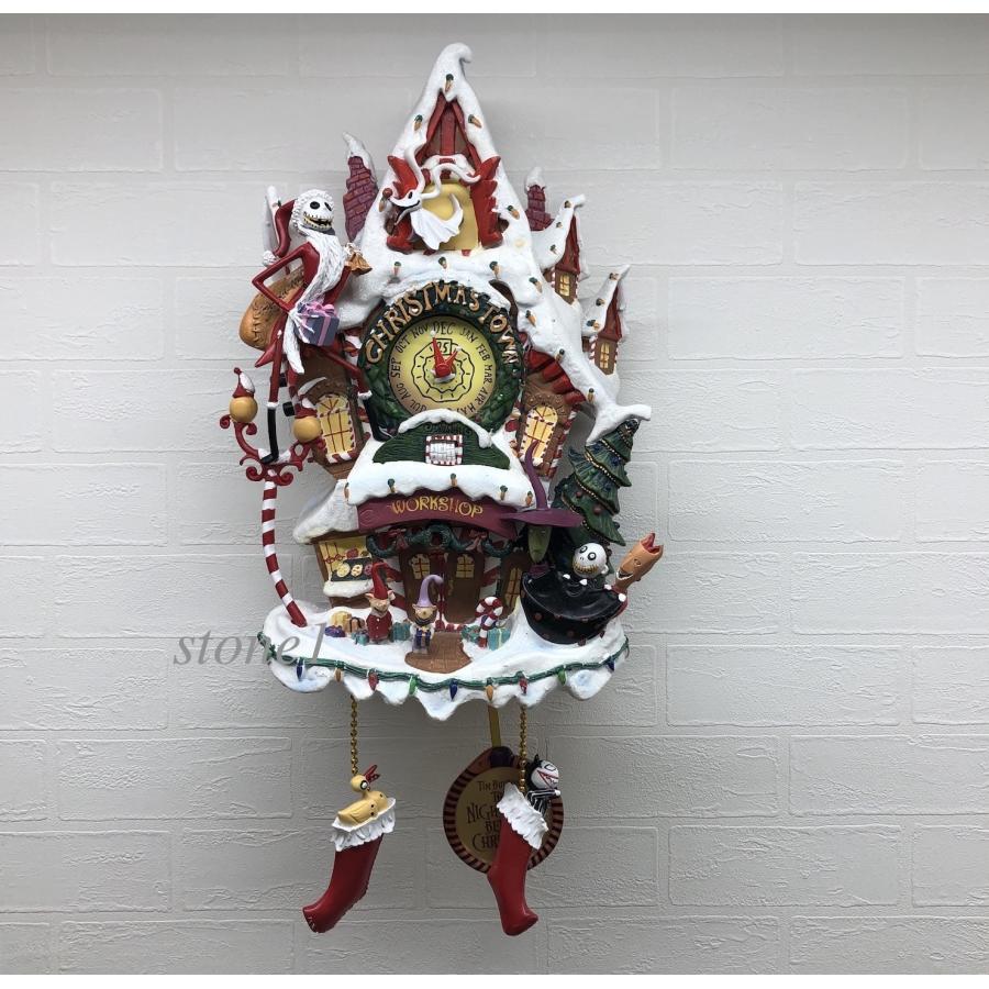 ディズニー Disney 掛け時計 時計 壁掛け時計 からくり メロディ 音楽 ナイトメア ナイトメアービフォアクリスマス ジャックスケリントン 海外限定 取り寄せ Morenotafurt Com