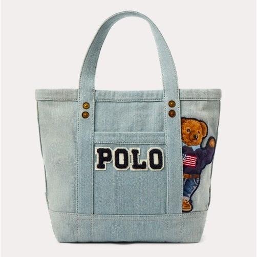 ポロ ラルフローレン ラルフ Polo くま ポロベアー キャンバス ロゴ トートバッグ スモール ファスナー付き Ralph Lauren 取り寄せ 4460 Stone1 ヤフー店 通販 Yahoo ショッピング