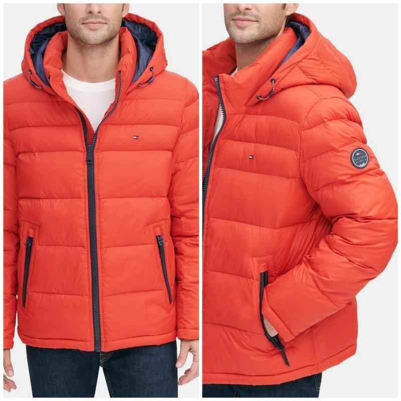 トミーヒルフィガー ダウンジャケット ダウン アウター Tommy Hilfiger オレンジ メンズ 海外限定 取り寄せ Stone1 ヤフー店 通販 Yahoo ショッピング