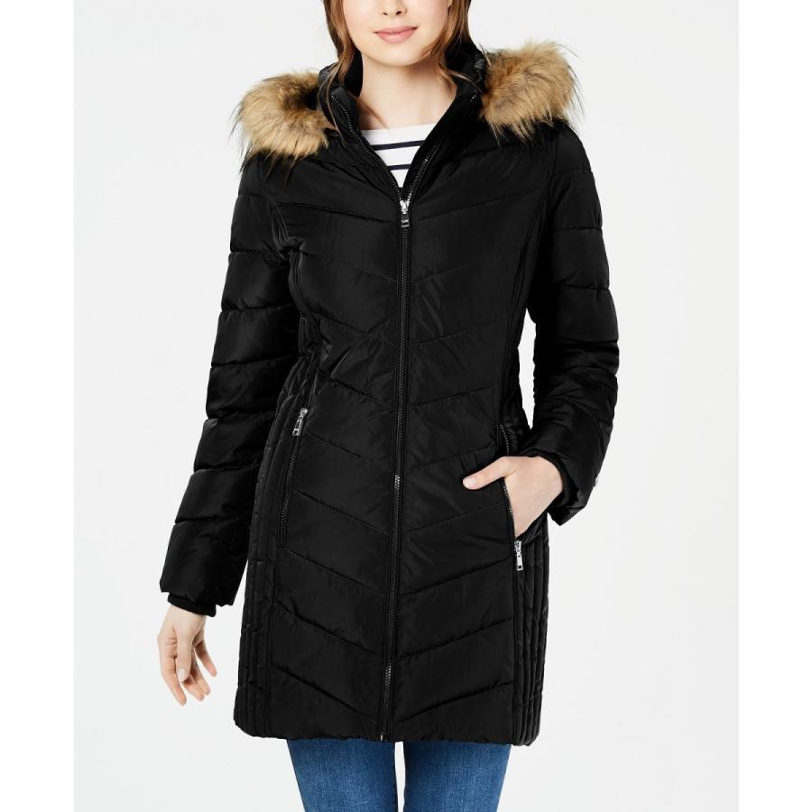 トミーヒルフィガー コート ロング フェイクファー ダウン アウター ファー付き フード付き Tommy Hilfiger レディース 海外限定 取り寄せ Stone1 ヤフー店 通販 Yahoo ショッピング