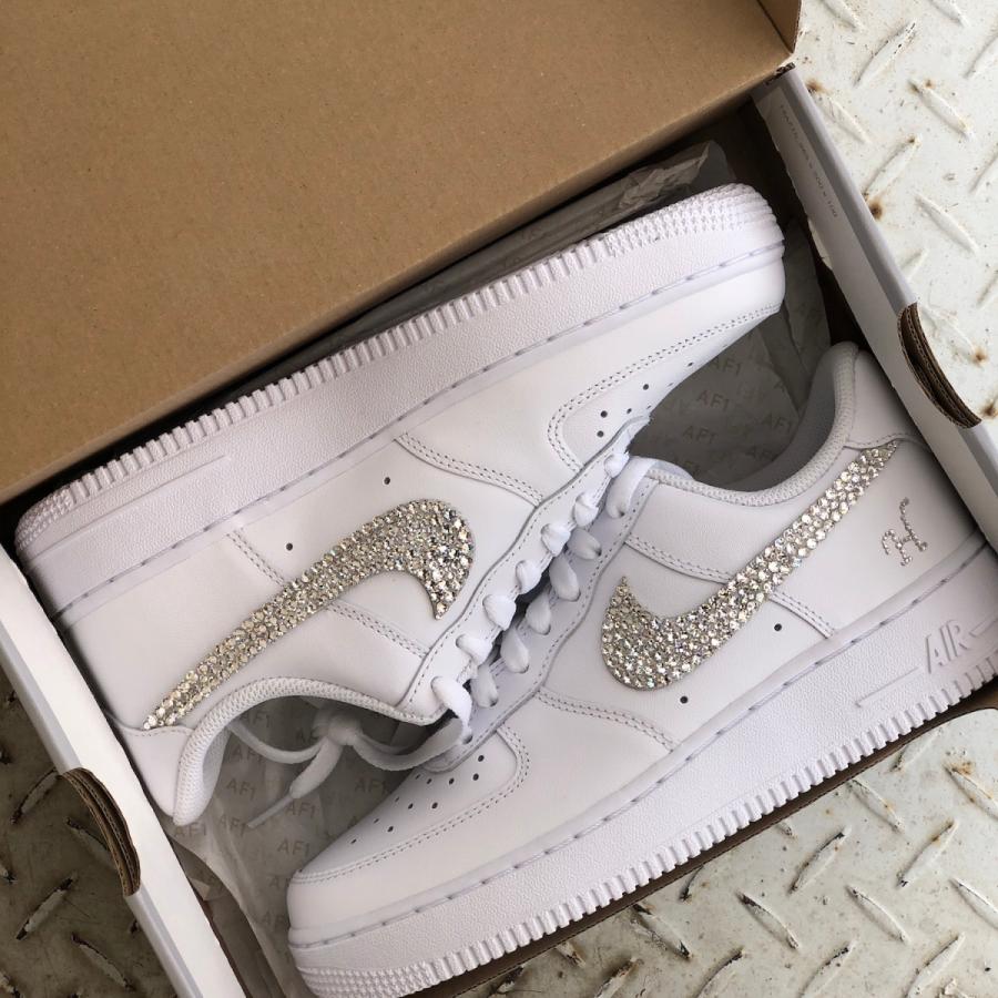 ナイキ Nike エアフォース 1 Air Force 1 エアフォースワン Swarovski スワロフスキー カスタム メンズ レディース スニーカー Stone1 ヤフー店 通販 Yahoo ショッピング