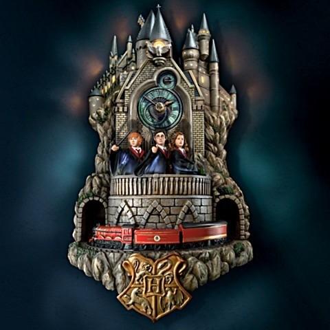 掛け時計 時計 壁掛け時計 からくり メロディ 音楽 光る ハリーポッター ロン ハーマイオニー ホグワーツ 彫刻 ハンドメイド インテリア 海外限定 取り寄せ Stone1 ヤフー店 通販 Yahoo ショッピング