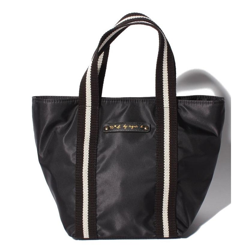 アニエスベー To B By Agnes B トゥービー バッグ ロゴ ミニ ナイロン トートバッグ トート ブラック ベージュ レディース 取り寄せ