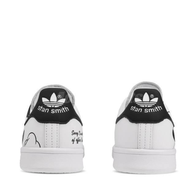 アディダス Adidas スニーカー Stan Smith Disney スタンスミス ディズニー ミッキーマウス コラボ ホワイト 白 白黒 モノクロ Fw25 取り寄せ Stone1 ヤフー店 通販 Yahoo ショッピング