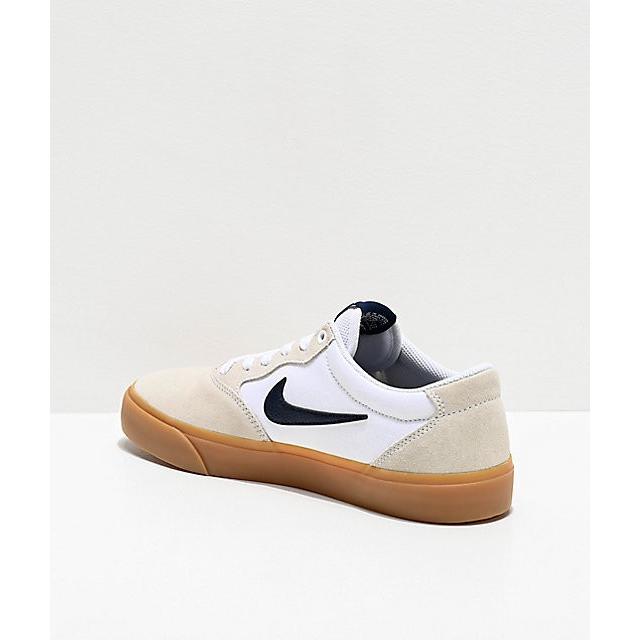 ナイキ Nike Sb Chron スニーカー ホワイト ガムソール スエード キャンバス スケートシューズ メンズ 取り寄せ Stone1 ヤフー店 通販 Yahoo ショッピング