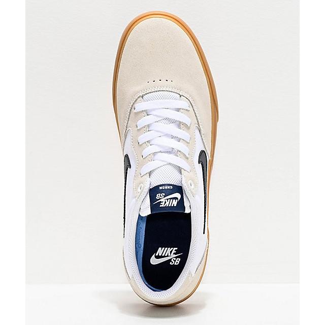 ナイキ Nike Sb Chron スニーカー ホワイト ガムソール スエード キャンバス スケートシューズ メンズ 取り寄せ Stone1 ヤフー店 通販 Yahoo ショッピング