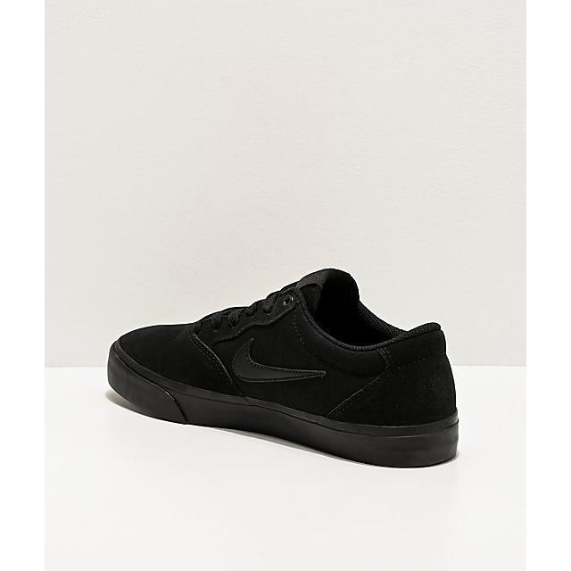 nike sb chron slr black & white skate shoes