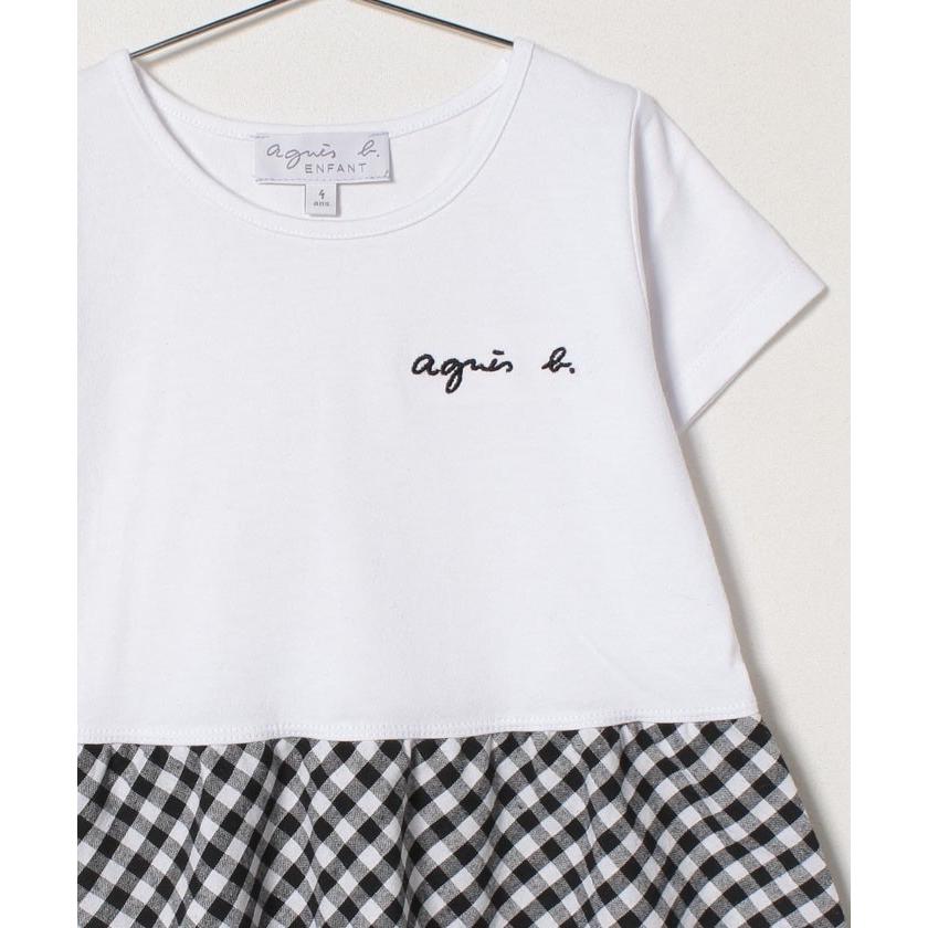 アニエスベー Agnes B アニエス キッズ チェック ワンピース 黒 ロゴ 女の子 出産祝い ギフト かわいい おしゃれ 取り寄せ Stone1 ヤフー店 通販 Yahoo ショッピング