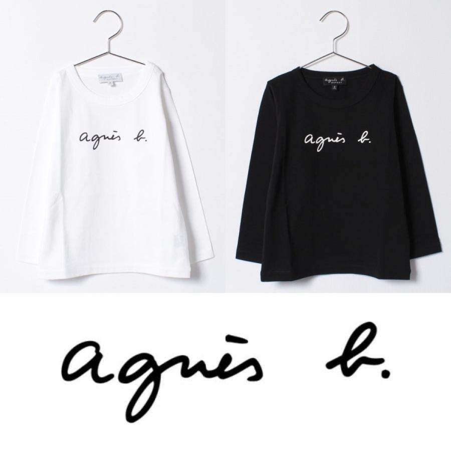 アニエスベー Agnes B アニエス キッズ Tシャツ ロゴtシャツ ロゴt ロゴ 長袖 ホワイト ブラック ギフト かわいい おしゃれ 取り寄せ Stone1 ヤフー店 通販 Yahoo ショッピング