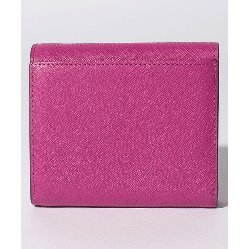 アニエスベー Agnes B ロゴ レザー 折り畳み ウォレット 財布 二つ折り ピンク グリーン 牛革 レディース 取り寄せ Stone1 ヤフー店 通販 Yahoo ショッピング