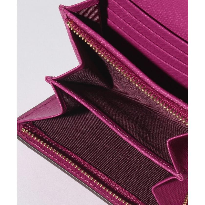 アニエスベー Agnes B ロゴ レザー 折り畳み ウォレット 財布 二つ折り ピンク グリーン 牛革 レディース 取り寄せ Stone1 ヤフー店 通販 Yahoo ショッピング