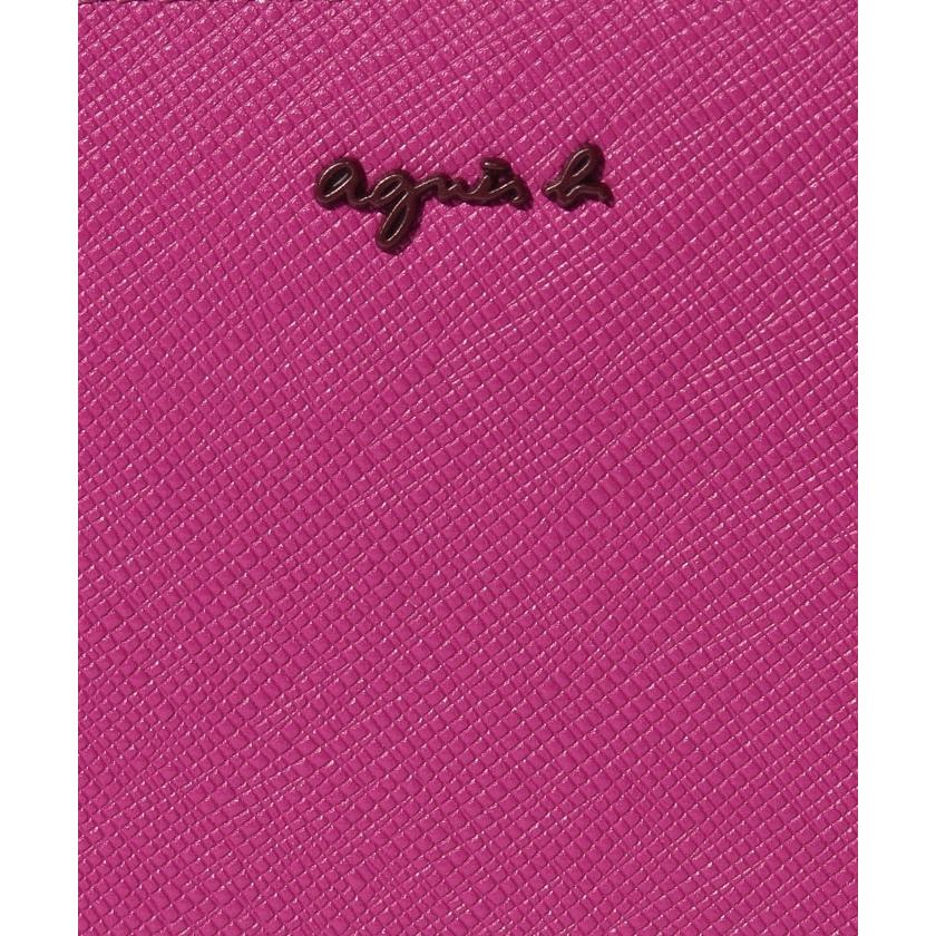 アニエスベー Agnes B アニエス レザー ロゴ ラウンドジップ ロングウォレット ウォレット 財布 長財布 ピンク グリーン 牛革 レディース 取り寄せ Stone1 ヤフー店 通販 Yahoo ショッピング