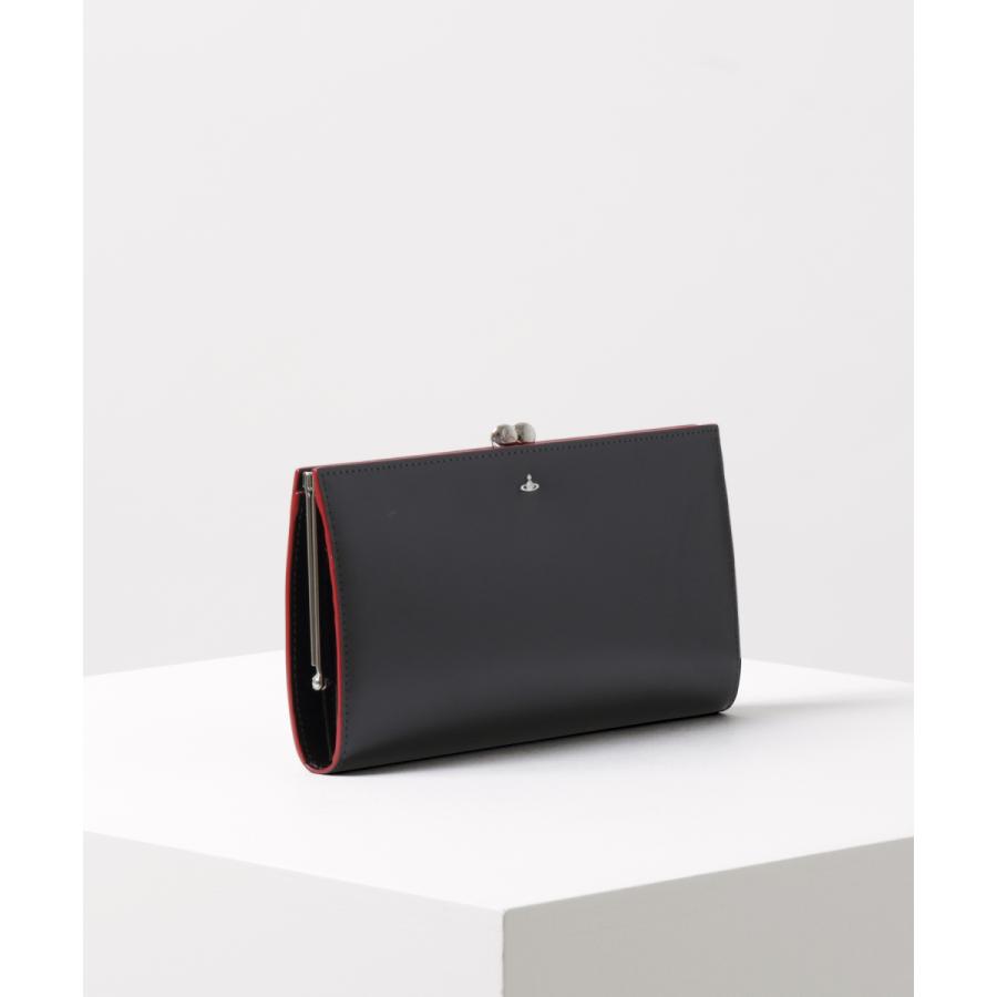 ヴィヴィアンウエストウッド Vivienne Westwood 財布 SIMPLE TINY ORB 口金 長財布 ブラック パープル レザー ギフト プレゼント Westwood SIMPLE TINY ORB レザー