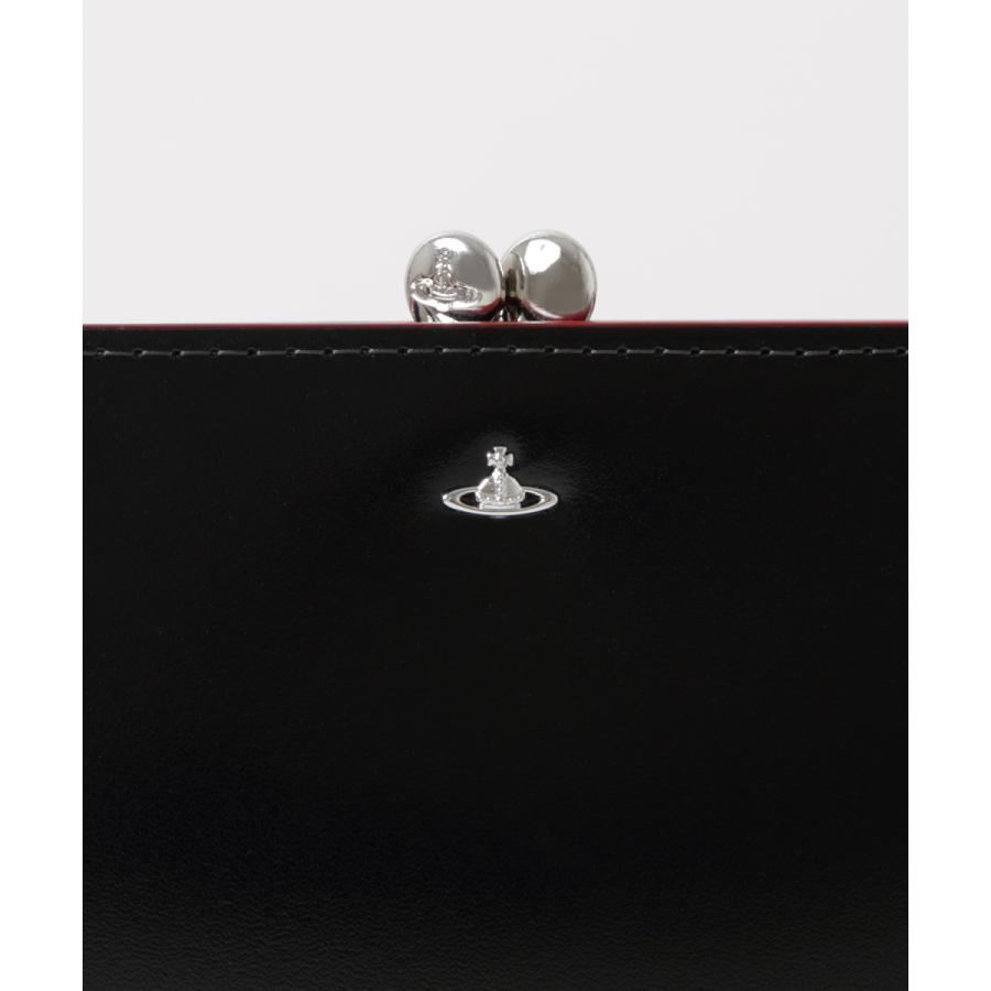 ヴィヴィアンウエストウッド Vivienne Westwood 財布 SIMPLE TINY ORB 口金 長財布 ブラック パープル レザー ギフト プレゼント Westwood SIMPLE TINY ORB レザー