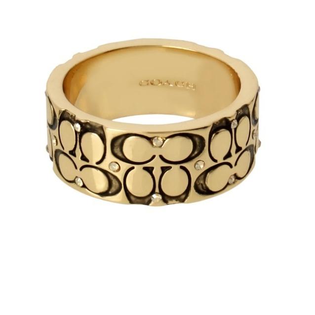 コーチ Coach ゴールド リング 指輪 シグネチャー Quilted C Band Ring 取り寄せ :71094442:stone1 ヤフー店  - 通販 - Yahoo!ショッピング