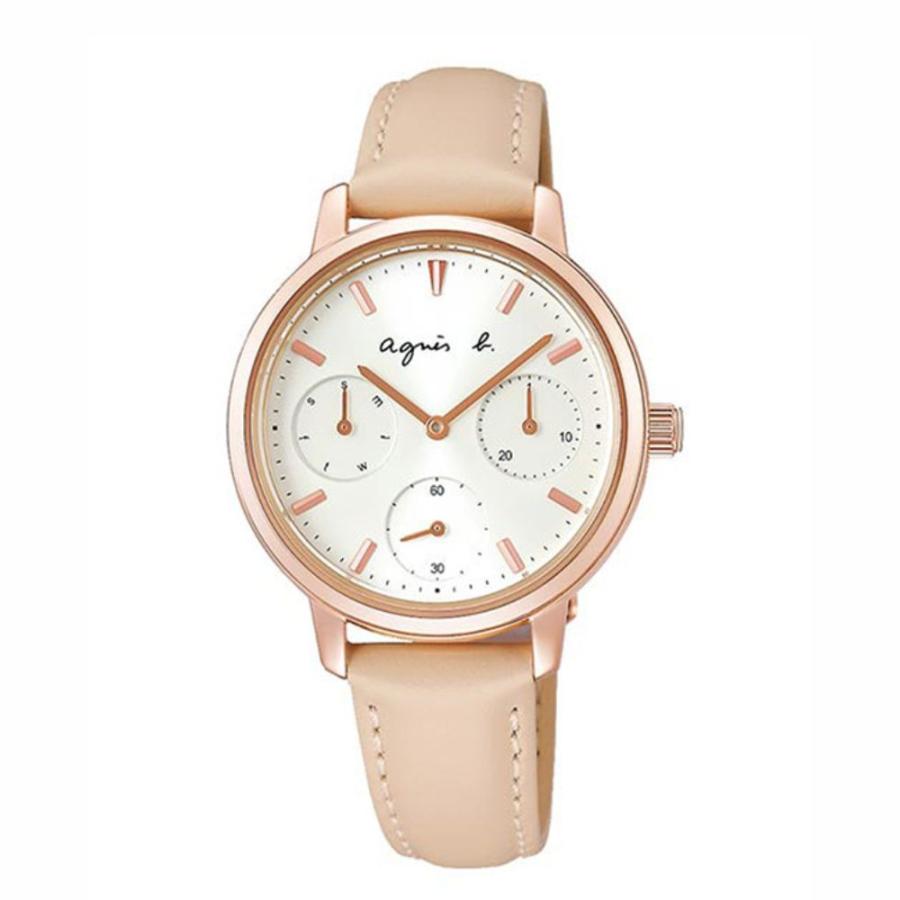 アニエスベー agnes b. 腕時計 ボーイズサイズ ピンクゴールドウォッチ