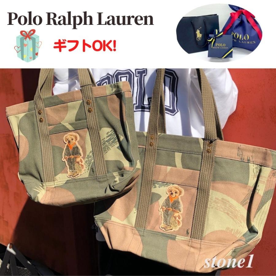 ポロ ラルフローレン ラルフ ポロベア くま トートバッグ キャンバス L
