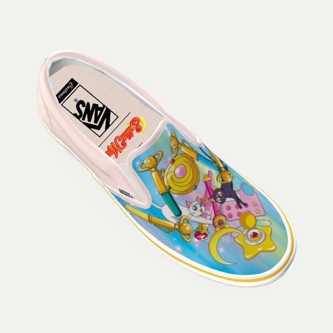 バンズ Vans X Sailor Moon Customs Slip On セーラームーン スリッポン カスタム シューズ スニーカー レディース メンズ ユニセックス 取り寄せ Stone1 ヤフー店 通販 Yahoo ショッピング