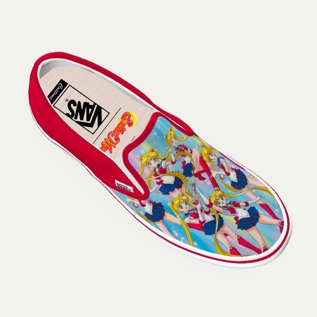 バンズ Vans X Sailor Moon Customs Slip On セーラームーン スリッポン カスタム シューズ スニーカー レディース メンズ ユニセックス 取り寄せ Stone1 ヤフー店 通販 Yahoo ショッピング