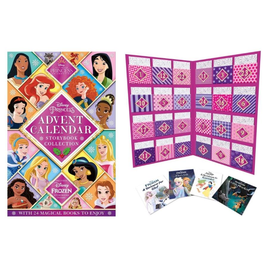 アドベントカレンダー ディズニー プリンセス DISNEY 絵本 全24冊 英語