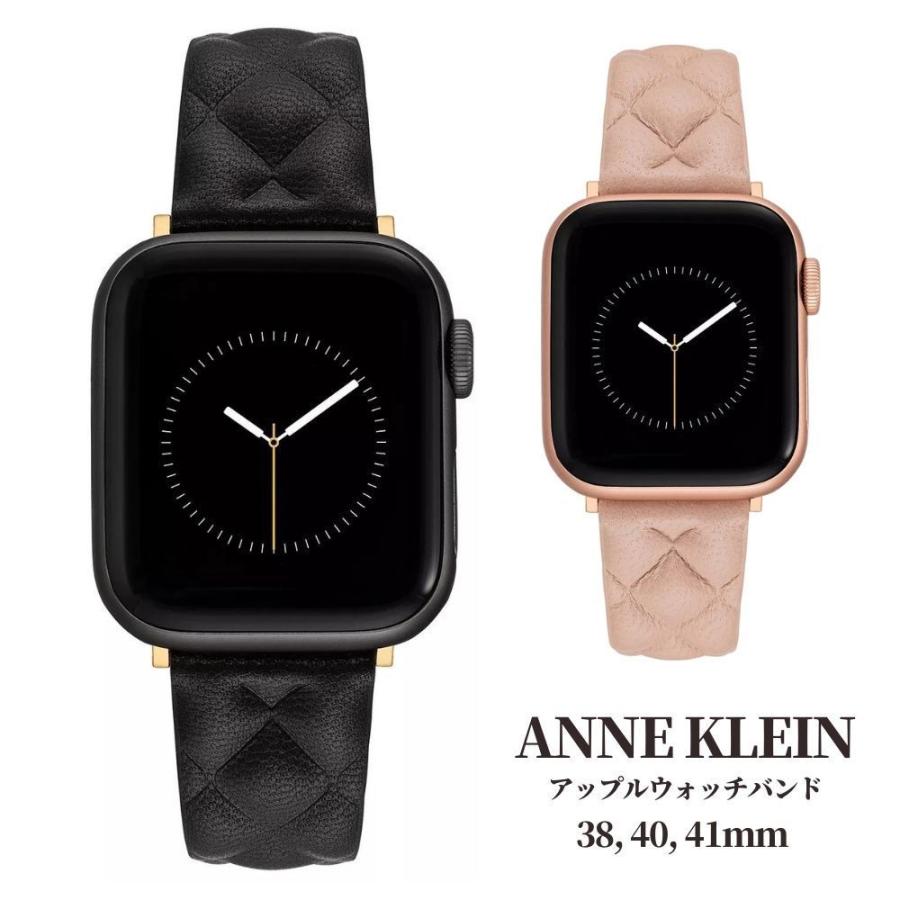 大人気！【Anne 】スクエア レザー ストラップ ウォッチ ANNE KLEIN アンクライン Anne Klein アップルウォッチ バンド