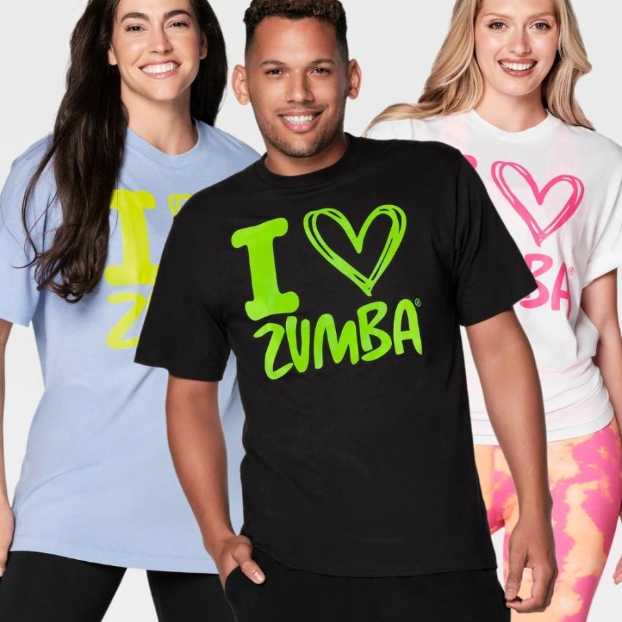 ズンバ ZUMBA Tシャツ 3枚セット Zumba Move Tees I LOVE ZUMBA メンズ レディース 98622021