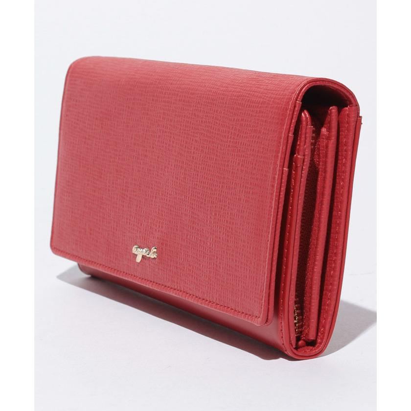 豪華 アニエスベー Agnes B ロゴ 財布 ロングウォレット 長財布 牛革 レザー レッド 赤 ギフト プレゼント レディース 即発 Ag 176 おしゃれ人気 Www Yalaphone Com
