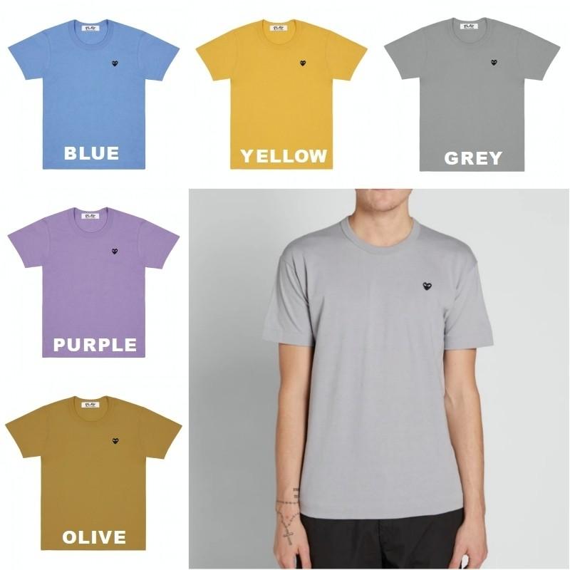 コムデギャルソン Comme Des Garcons プレイ Tシャツ メンズ Little Black Heart Colour Series Logo Tee 取り寄せ Com 1003 Stone1 ヤフー店 通販 Yahoo ショッピング