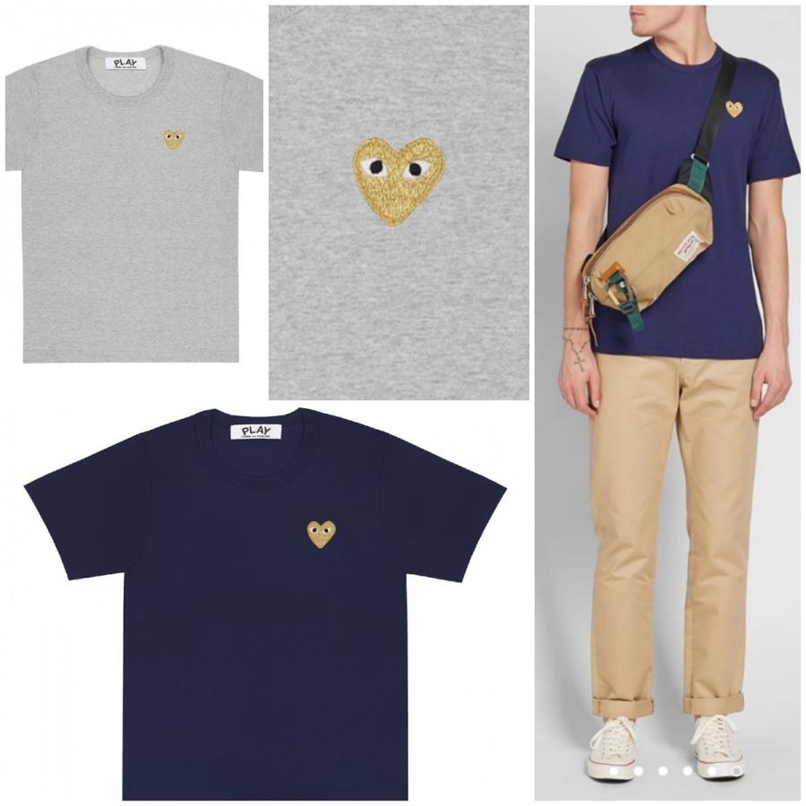 コムデギャルソン Comme Des Garcons プレイ Tシャツ メンズ ゴールドハートtee 取り寄せ Com 1004 Stone1 ヤフー店 通販 Yahoo ショッピング