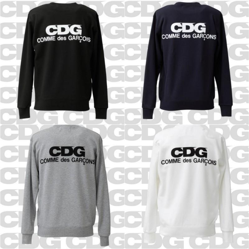 コムデギャルソン Cdg ロゴ トレーナー スウェット メンズ レディース ブラック ホワイト グレー ネイビー Comme Des Garcon Com 18 Com 18 Stone1 ヤフー店 通販 Yahoo ショッピング