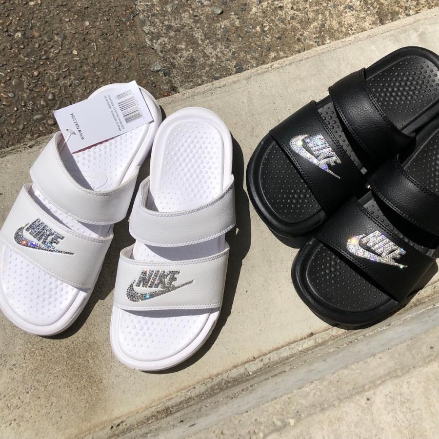 ナイキ ベナッシ サンダル スワロフスキー カスタム Nike Swarovski レディース サンダル スライドサンダル Custom21 Stone1 ヤフー店 通販 Yahoo ショッピング